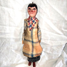 1 Marionnette en bois  ancienne  tout d origine  dame/lady  wooden puppet comprar usado  Enviando para Brazil