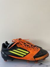 Używany, ADIDAS F50 ADIZERO FG Skórzane knagi piłkarskie do piłki nożnej Czarne Pomarańczowe US9.5 na sprzedaż  PL
