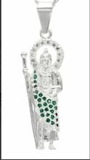 Colgante Plata Esterlina Modelo San Judas Tadeo con Circonias, Cadena de Regalo. segunda mano  Embacar hacia Argentina
