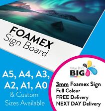 Foamex sign foam for sale  GLASGOW