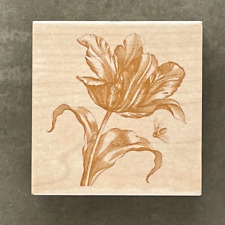 Anna Griffin Flower and Bee Rubber Stamp Vintage Antique Garden Journal Art for sale  El Paso