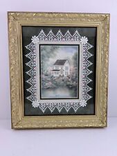Linda Bennett Framed Signed Litho Print w/Embroidery 583/1000 Victorian 14.5" for sale  Shipping to South Africa