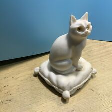 Handmade alabaster cat for sale  WELSHPOOL