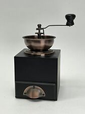 Moedor de café com cabo de manivela de mesa metal madeira com gaveta comprar usado  Enviando para Brazil