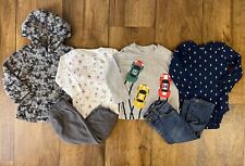 Carters Bebé Niño 12 Meses Camisas Bodysups Pantalones con Capucha Pantalones Jeans Ropa Invierno Lote segunda mano  Embacar hacia Argentina