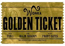 Wonka golden ticket for sale  Shipping to Ireland
