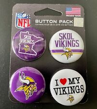 Conjunto de Botões Minnesota Vikings Skol Vikings NOVO, usado comprar usado  Enviando para Brazil