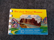 Used, Vintage 1960s Mini Souvenir Photo Postcard Album Bad Lands National Monument SD for sale  Shipping to South Africa