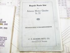 Adams motor grader for sale  Minerva