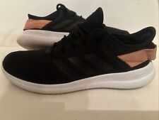 Women’s Adidas Cloudfoam Running Training Gym Shoes Size 8.5 Black/Peach/White, used for sale  Shipping to South Africa
