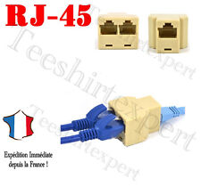 ADAPTADOR PLUG RJ45 CAT 5 6 LAN ETHERNET DIVISOR DUPLO FÊMEA comprar usado  Enviando para Brazil