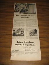 Used, 1948 Print Ad Kaiser Aluminum Corrugated Roofing Farmers,Barn,Silos for sale  Shipping to South Africa