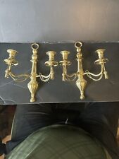 Pair solid brass for sale  Hurst