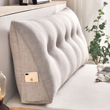 Almofada de cabeceira triangular longa travesseiro leitura encosto apoio travesseiros cunha comprar usado  Enviando para Brazil