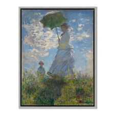 Quadro em tela arte parede impressão Monet pintura reprodução decoração para casa mulher com guarda-sol comprar usado  Enviando para Brazil