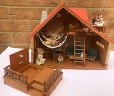 Used, SYLVANIAN FAMILIES LOG CABIN SQUIRREL FAMILY OF FIVE HOT TUB TWO HAMMOCKS for sale  Shipping to South Africa