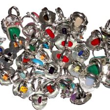 Wholesale Rings Jewellery Lot Mix Design Mix Gemstones .925 Silver Plated for sale  Shipping to South Africa