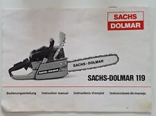 Sachs dolmar 119 gebraucht kaufen  Adelsheim