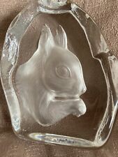 Squirrel glass paperweight for sale  LOUGHBOROUGH