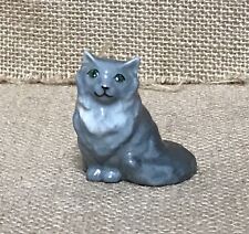 Estatueta de gato persa vintage antiga Monróvia Hagen Renaker cinza sentado olhos verdes comprar usado  Enviando para Brazil