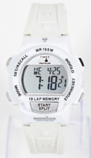 Relógio digital masculino Timex branco Ironman triathalon 100M 36mm Indiglo #I044 comprar usado  Enviando para Brazil