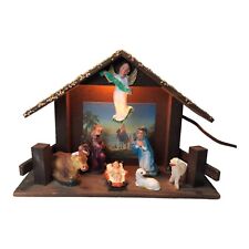 Vtg nativity wood for sale  Chesterfield