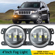 Lâmpadas de neblina LED halo para Jeep Grand Cherokee 2011-2013 4 pol. comprar usado  Enviando para Brazil
