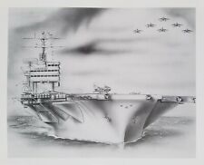 CVN-68 USS NIMITZ  Aircraft Carrier - 16" x 20" Lithograph Print, used for sale  Wilmington