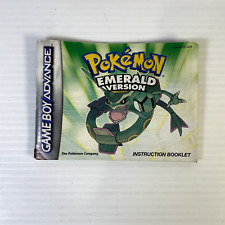 Pokemon Emerald - Nintendo Game Boy Advance GBA Manual Folheto de Instruções PAL comprar usado  Enviando para Brazil