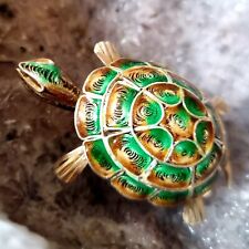 Broche vintage tortue d'occasion  Le Luc