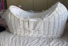 White wicker baby for sale  LIVERPOOL