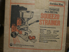 Used, VINTAGE ALL-METAL SQUEEZO II STRAINER, COMPLETE WITH BOX, Great Condition!!!!!! for sale  Shipping to South Africa