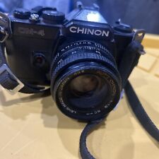 Chinon CM-4 35mm Camera w/Chinon 50mm Lens SHUTTER WORKS UNTESTED AS IS  for sale  Shipping to South Africa