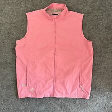 Colete de golfe Adidas masculino grande rosa à prova de clima corta-vento zíper completo jaqueta bolso comprar usado  Enviando para Brazil