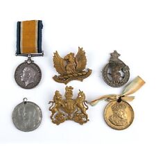 Medalla del Ejército Primera Guerra Mundial - Lote de 6 medallas e insignias británicas y escocesas segunda mano  Embacar hacia Argentina