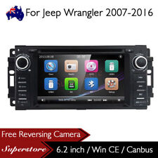 Rádio estéreo 6.2" carro DVD GPS unidade principal de navegação 2 din para Jeep Wrangler 2007-2016 comprar usado  Enviando para Brazil