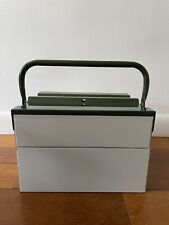 Used, Metalplus Italian Metal Compact Toolbox Light Grey Dark Green for sale  Shipping to South Africa