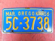 1956 oregon license for sale  Silverlake