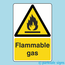 Flammable gas warning for sale  BRIDPORT