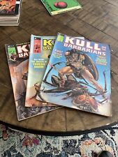 Kull and the Barbarians Set #1-3 Marvel Comic Magazine 3 libros diferentes (1975) segunda mano  Embacar hacia Argentina