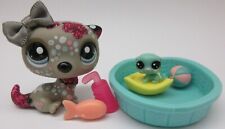 LITTLEST PET SHOP #2152 SPARKLE MOM SEA OTTER & RARE TEENSIE BABY OPAL + POOL  for sale  Shipping to Canada