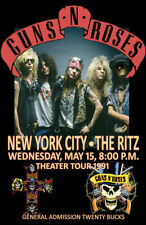 RÉPLICA PÔSTER CONCERTO 1991 GUNS N ROSES *THE RITZ NYC* comprar usado  Enviando para Brazil