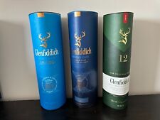 Paquete de 3 latas vacías de whisky escocés Glenfiddich - 12 años - solo caja segunda mano  Embacar hacia Argentina