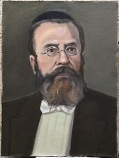 Used, Original vintage oil painting, Male portrait, Jewish Orthodoxy, Ukrainian Art for sale  Shipping to Canada