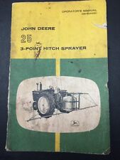 Original John Deere 25 3-point Hitch Sprayer Operator's Manual, used for sale  Toulon