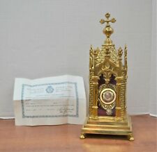 Used, Gothic Reliquary Shrine with Relic and Document of The True Cross (CU90) for sale  Danbury