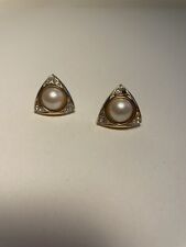 Earrings clip pearl for sale  BRIGHTON