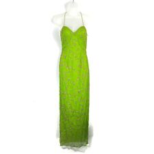 Usado, Vestido sem costas vintage Y2K Exclusives comprimento máximo piso verde neon magenta frisado comprar usado  Enviando para Brazil