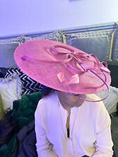 large pink wedding hat for sale  LONDON