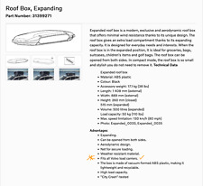 Volvo roof box for sale  Eugene